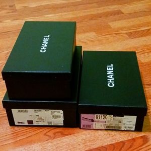 Authentic Chanel shoes boxes ×3